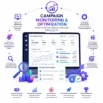amsas campaign monitoring & optimization icon for social media marketing services