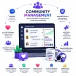 amsas community management icon for social media marketing services