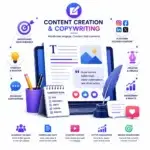 amsas content creation & copywriting icon for social media marketing services