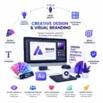 amsas creative design & visual branding icon for social media marketing services