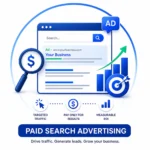 amsas paid search advertising icon for performance marketing services
