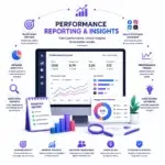 amsas performance reporting & insights icon for social media marketing services
