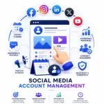amsas social media account management icon for social media marketing services